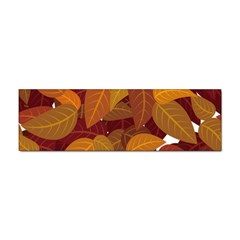 Watercolor Leaves Leaf Orange Sticker (bumper) by Jancukart