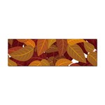 Watercolor Leaves Leaf Orange Sticker Bumper (10 pack) Front