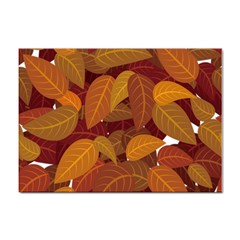 Watercolor Leaves Leaf Orange Sticker A4 (100 Pack)