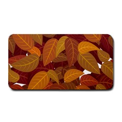 Watercolor Leaves Leaf Orange Medium Bar Mat