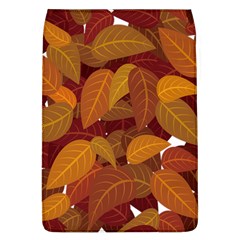 Watercolor Leaves Leaf Orange Removable Flap Cover (l)