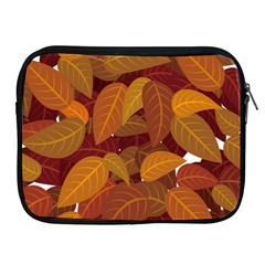 Watercolor Leaves Leaf Orange Apple Ipad 2/3/4 Zipper Cases