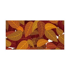 Watercolor Leaves Leaf Orange Yoga Headband