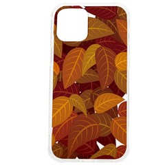 Watercolor Leaves Leaf Orange Iphone 12 Pro Max Tpu Uv Print Case