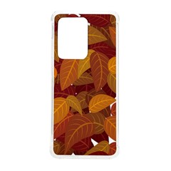 Watercolor Leaves Leaf Orange Samsung Galaxy S20 Ultra 6 9 Inch Tpu Uv Case by Jancukart