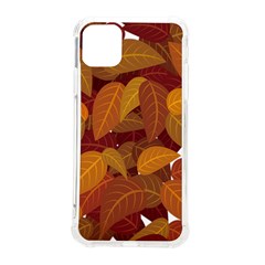 Watercolor Leaves Leaf Orange Iphone 11 Pro Max 6 5 Inch Tpu Uv Print Case