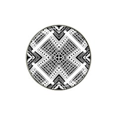 Black And White Modern Texture Seamless Print Fabric Pattern Hat Clip Ball Marker