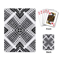 Black And White Modern Texture Seamless Print Fabric Pattern Playing Cards Single Design (rectangle)