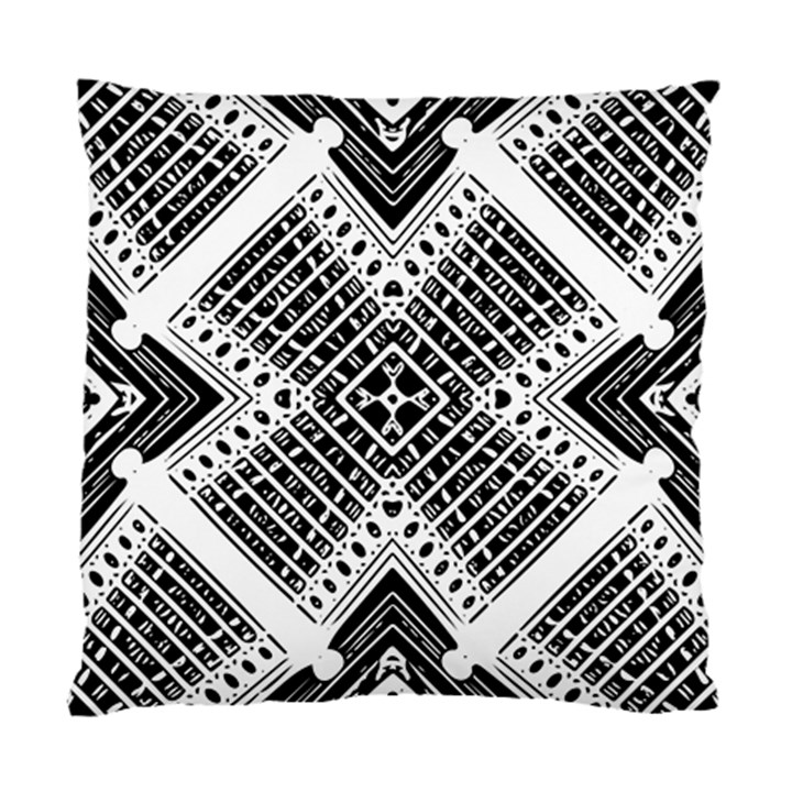 Black And White Modern Texture Seamless Print Fabric Pattern Standard Cushion Case (One Side)