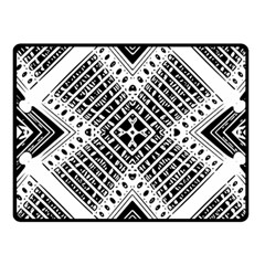 Black And White Modern Texture Seamless Print Fabric Pattern One Side Fleece Blanket (small) by Jancukart