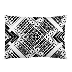 Black And White Modern Texture Seamless Print Fabric Pattern Pillow Case (two Sides)