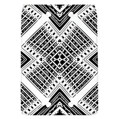 Black And White Modern Texture Seamless Print Fabric Pattern Removable Flap Cover (l) by Jancukart