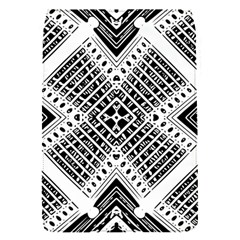 Black And White Modern Texture Seamless Print Fabric Pattern Removable Flap Cover (s)