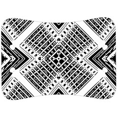 Black And White Modern Texture Seamless Print Fabric Pattern Velour Seat Head Rest Cushion