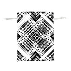 Black And White Modern Texture Seamless Print Fabric Pattern Lightweight Drawstring Pouch (s) by Jancukart