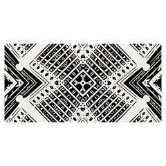 Black And White Modern Texture Seamless Print Fabric Pattern Banner And Sign 6  X 3 