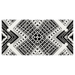 Black And White Modern Texture Seamless Print Fabric Pattern Banner And Sign 8  X 4  by Jancukart