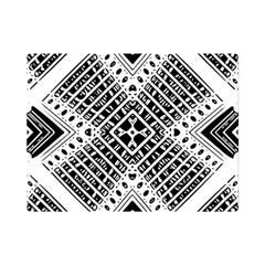 Black And White Modern Texture Seamless Print Fabric Pattern One Side Premium Plush Fleece Blanket (mini)