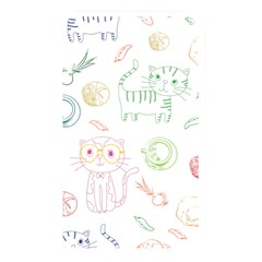 Cats And Food Doodle Seamless Pattern Memory Card Reader (rectangular) by Jancukart