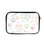 Cats And Food Doodle Seamless Pattern Apple MacBook Pro 13  Zipper Case Front