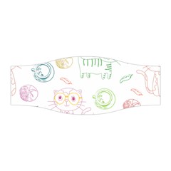 Cats And Food Doodle Seamless Pattern Stretchable Headband