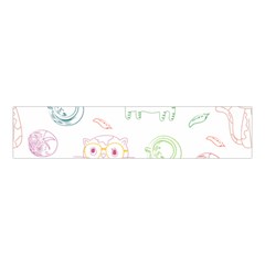 Cats And Food Doodle Seamless Pattern Velvet Scrunchie