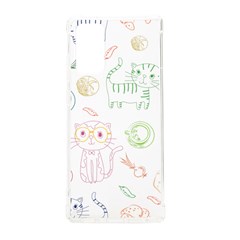 Cats And Food Doodle Seamless Pattern Samsung Galaxy Note 20 Tpu Uv Case by Jancukart