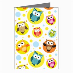 Owl Bird Cartoon Greeting Cards (pkg Of 8)