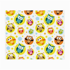 Owl Bird Cartoon Small Glasses Cloth