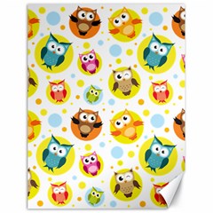 Owl Bird Cartoon Canvas 18  X 24 