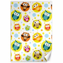 Owl Bird Cartoon Canvas 20  X 30 