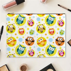 Owl Bird Cartoon Cosmetic Bag (xl)