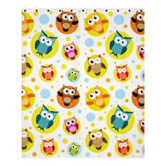 Owl Bird Cartoon Shower Curtain 60  X 72  (medium)  by Jancukart