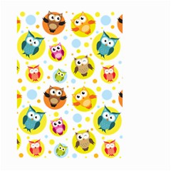 Owl Bird Cartoon Large Garden Flag (two Sides) by Jancukart