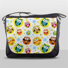 Owl Bird Cartoon Messenger Bag