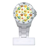 Owl Bird Cartoon Plastic Nurses Watch Front