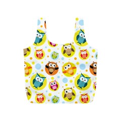 Owl Bird Cartoon Full Print Recycle Bag (s)