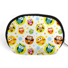 Owl Bird Cartoon Accessory Pouch (medium)