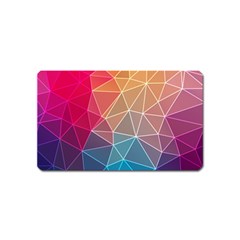 Multicolored Geometric Origami Idea Pattern Magnet (name Card)