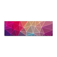 Multicolored Geometric Origami Idea Pattern Sticker Bumper (10 Pack)