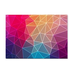 Multicolored Geometric Origami Idea Pattern Sticker A4 (10 Pack)