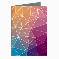 Multicolored Geometric Origami Idea Pattern Greeting Cards (pkg Of 8)