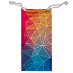 Multicolored Geometric Origami Idea Pattern Jewelry Bag Front