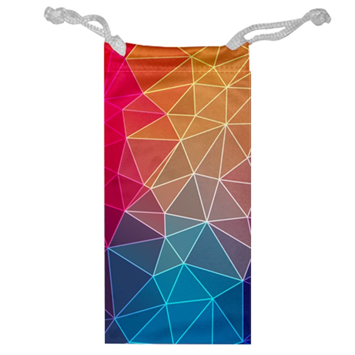 Multicolored Geometric Origami Idea Pattern Jewelry Bag