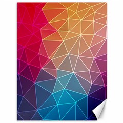 Multicolored Geometric Origami Idea Pattern Canvas 36  X 48 