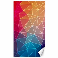 Multicolored Geometric Origami Idea Pattern Canvas 40  X 72 