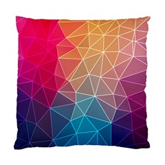 Multicolored Geometric Origami Idea Pattern Standard Cushion Case (two Sides)