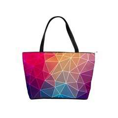 Multicolored Geometric Origami Idea Pattern Classic Shoulder Handbag