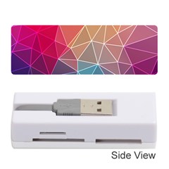 Multicolored Geometric Origami Idea Pattern Memory Card Reader (stick)