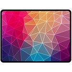 Multicolored Geometric Origami Idea Pattern Fleece Blanket (Large) 80 x60  Blanket Front